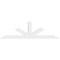 Ekena Millwork Saratoga Architectural Grade PVC Gable Bracket, 72"W x 21"H x 2"D x 4"F, 7/12 Pitch GBP072X21X0204SAR00 - alternate 2